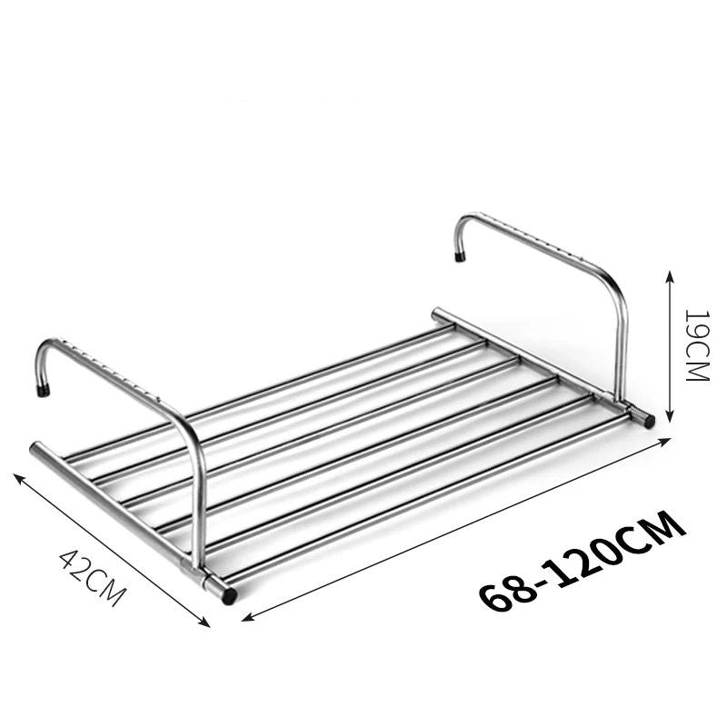 Stainless Steel Extendable Foldable Balcony Clothes Dryer