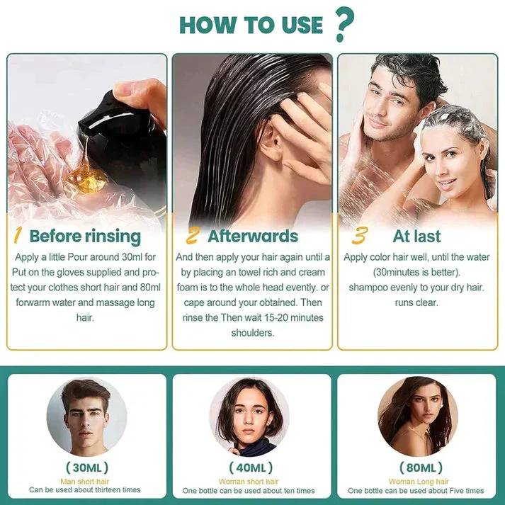 Black Hair Shampoo Dye