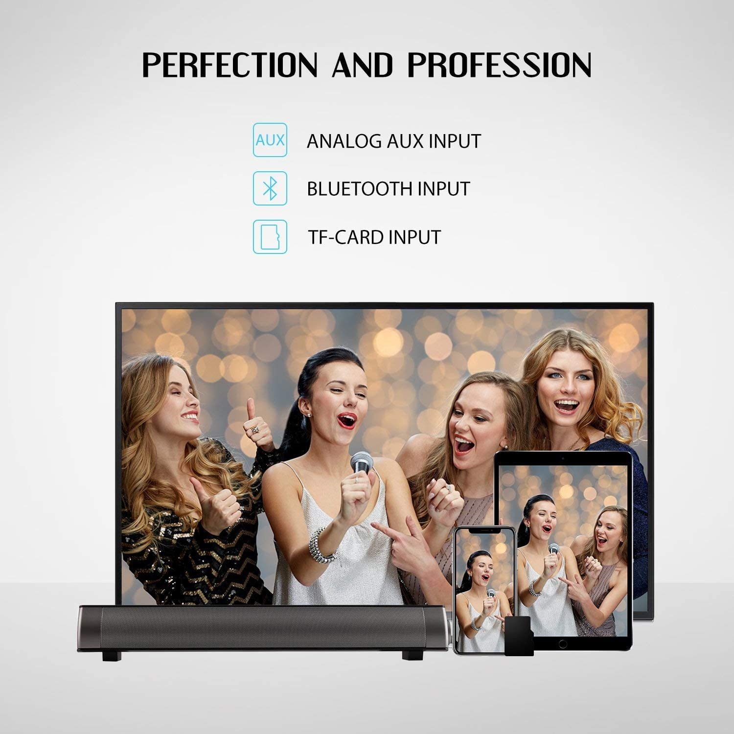 Soundbar With Bluetooth Home Cinema