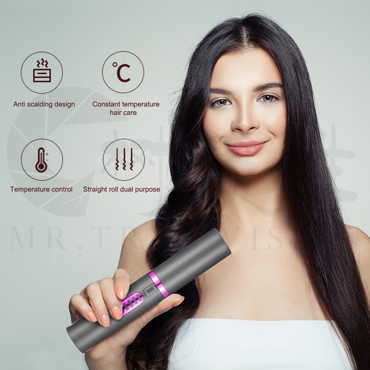 New USB Charging Mini Wireless Travel Hair Iron
