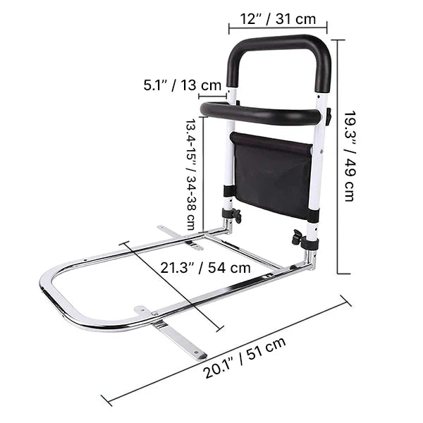Adjustable Bed Rail Holder