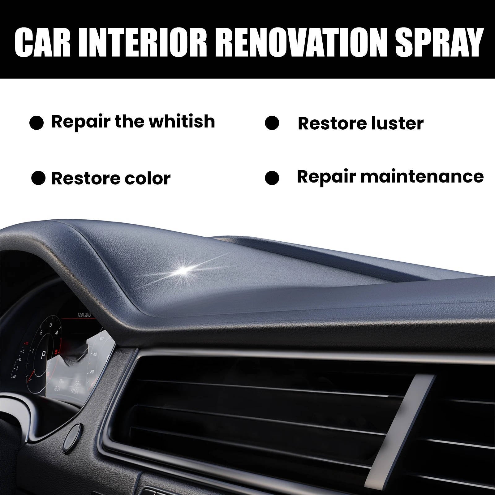 Professional Car Interior Cleaner Set of 3